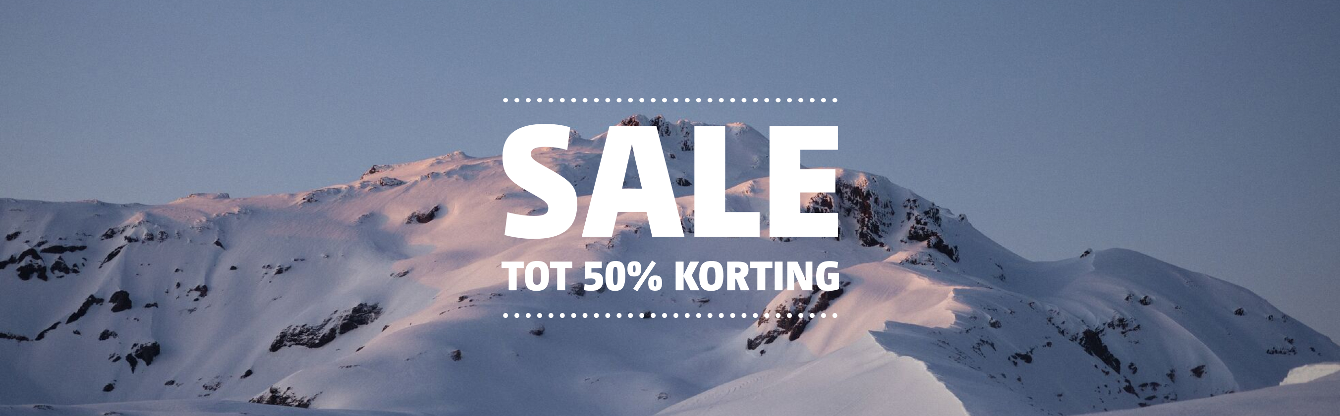 Sale tot 50% korting