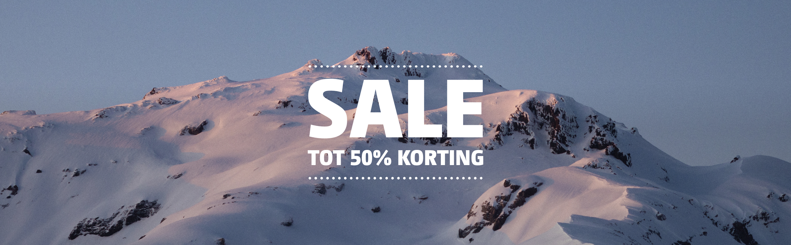 Sale tot 50% korting