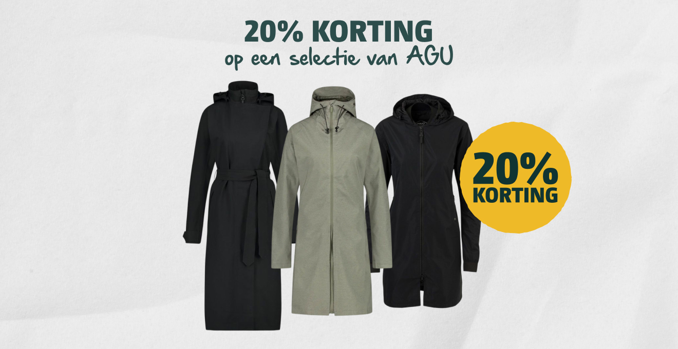20% korting op een selectie van agu