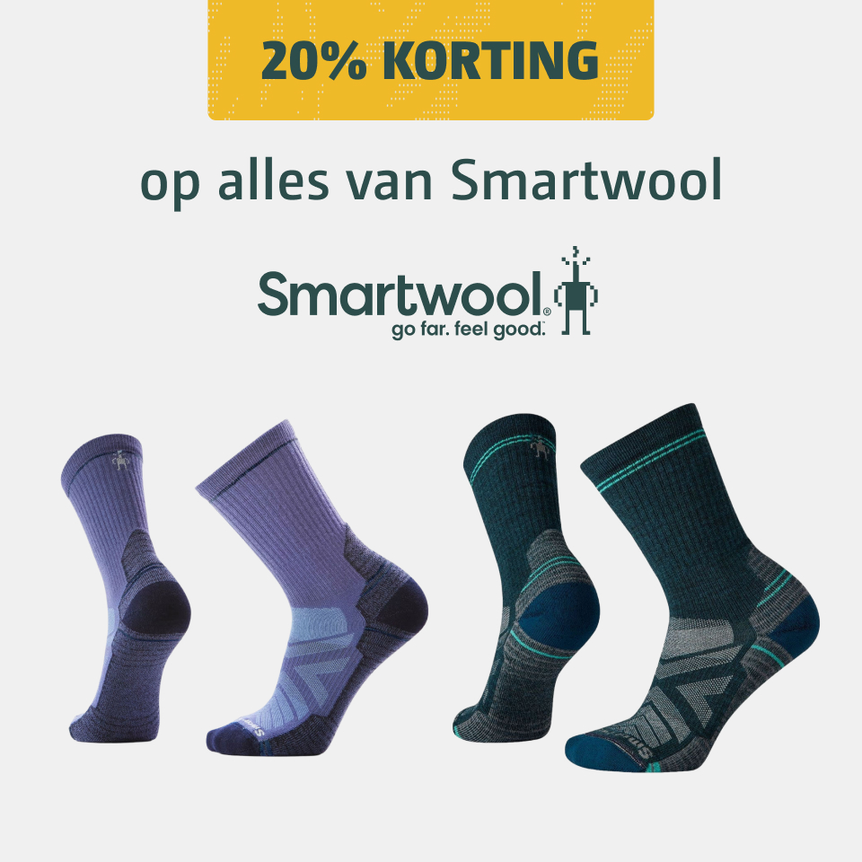 20% korting op alles van smartwool