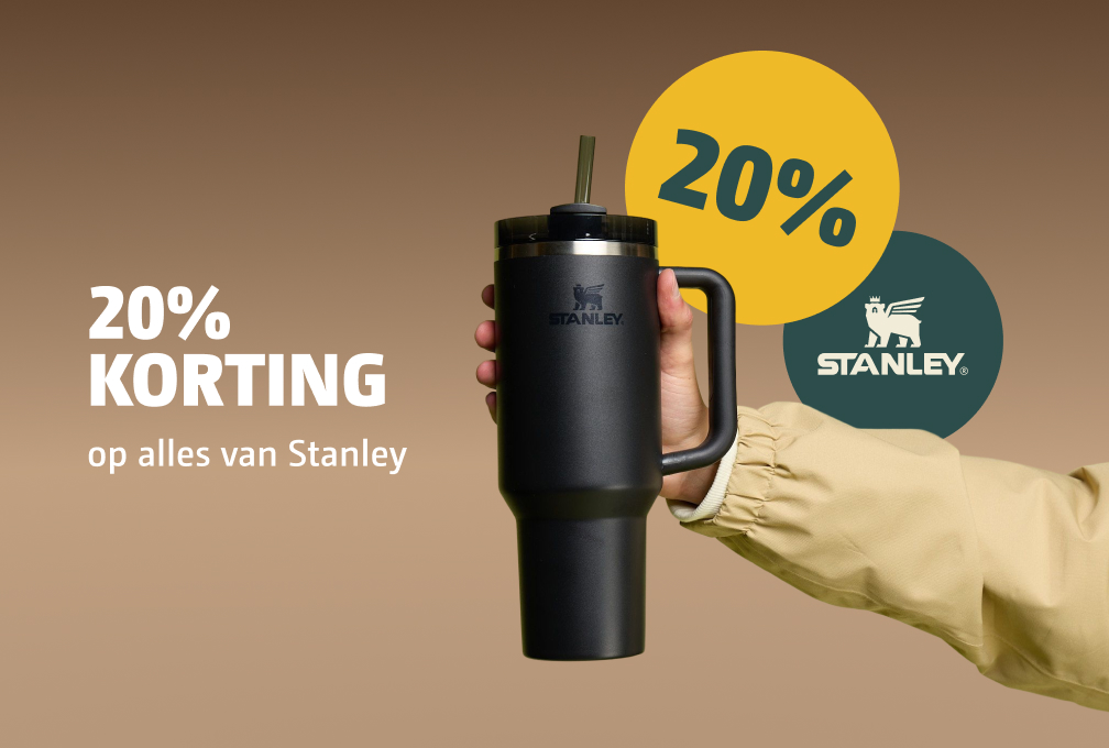 20% korting op alles van Stanley
