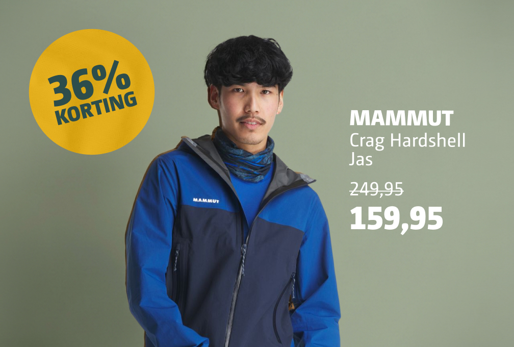 mammut crag hardshell jas deal heren