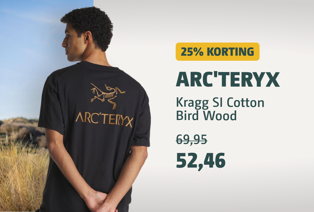 arcteryx shirt Bird wood met korting