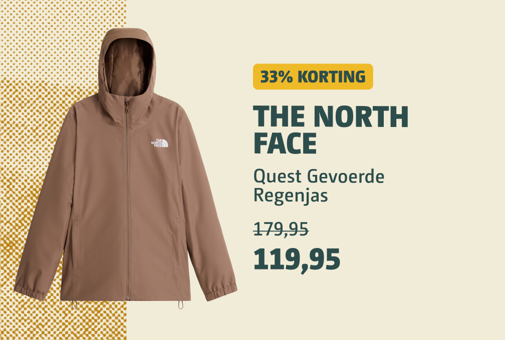 the north face heren jas 33% korting