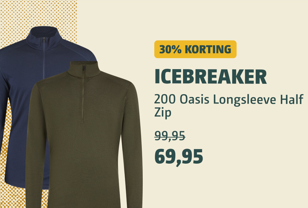 Icebreaker 200 Oasis longsleeve halfzip met korting