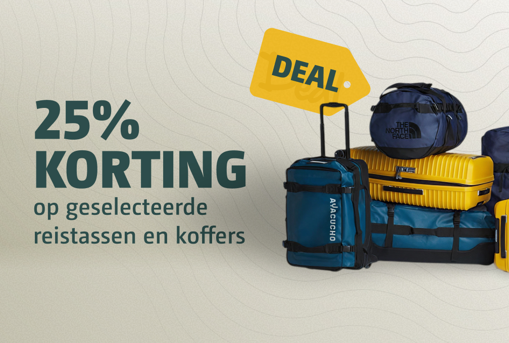 korting op reistassen en koffers