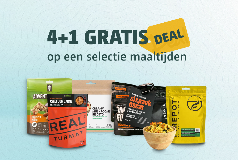 4+1 gratis op maaltijden