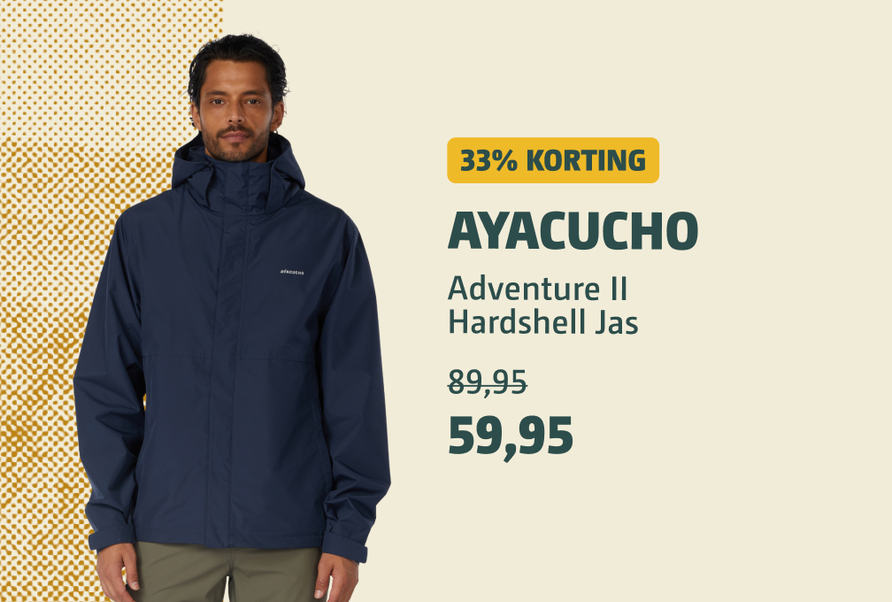 ayacucho adventure jacket 33% korting heren