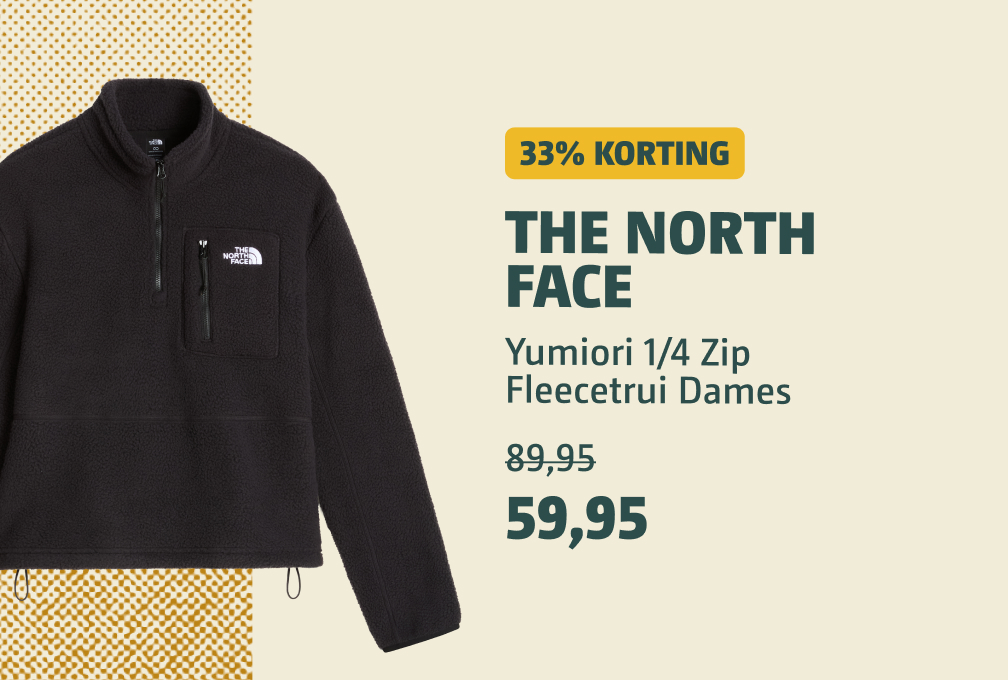 the north face ymuiori fleecetrui 33% korting dames