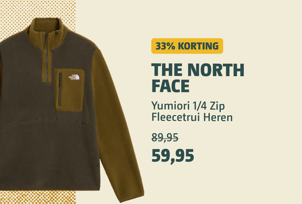 the north face ymuiori fleecetrui 33% korting heren