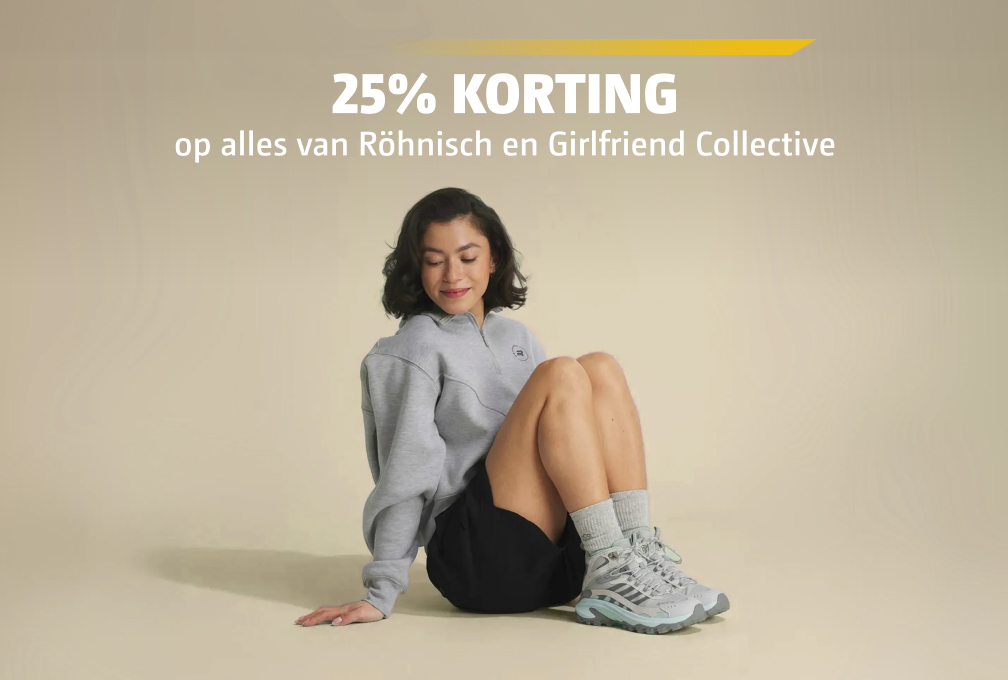 25% korting op Girlfriend Collective & Röhnisch