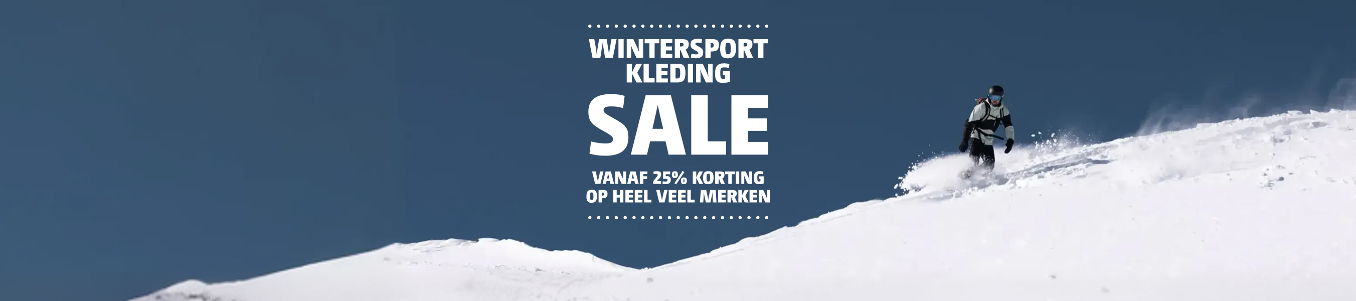 wintersport kledingsale - vanaf 25% korting op heel veel merken