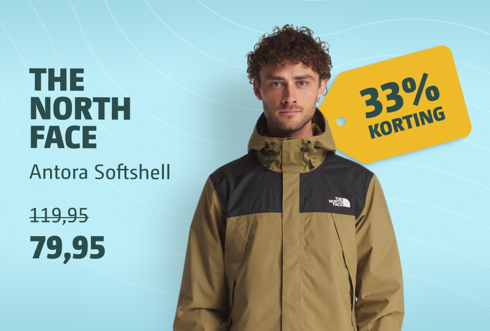 the north face heren jas 33% korting