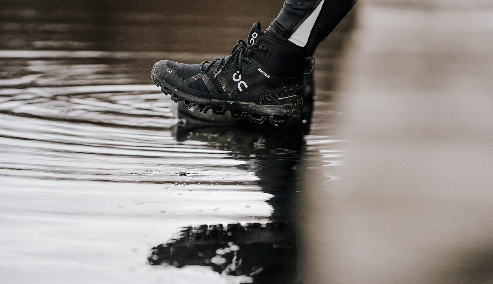 waterproof on schoen in water