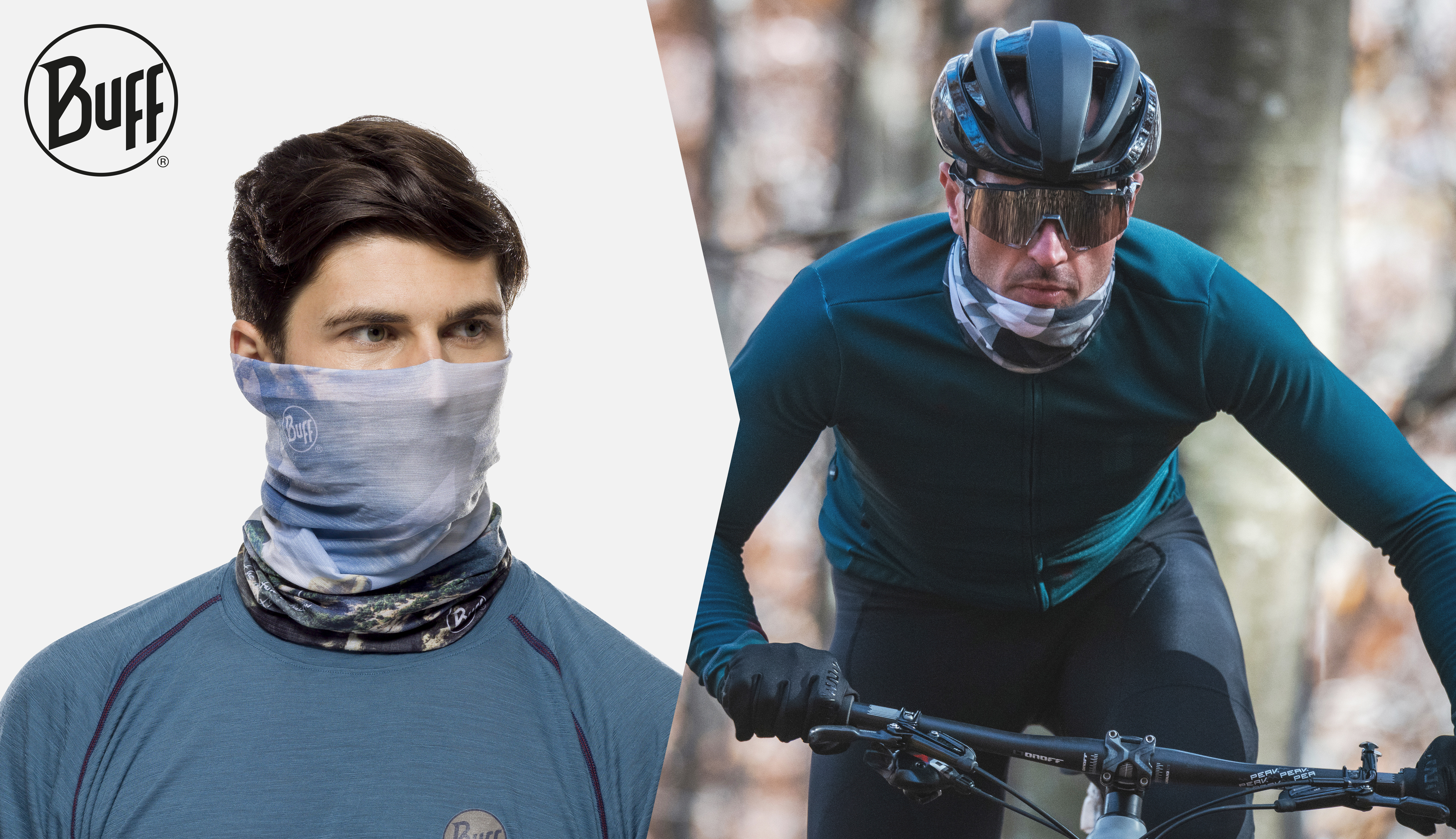 buff gebruik tijdens wintersport en mountainbiken