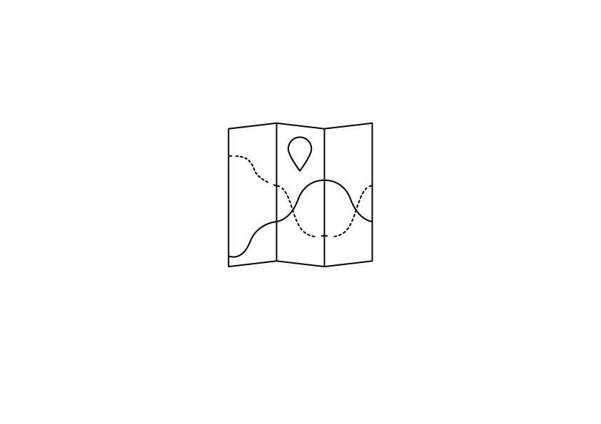 tekening van een kaart