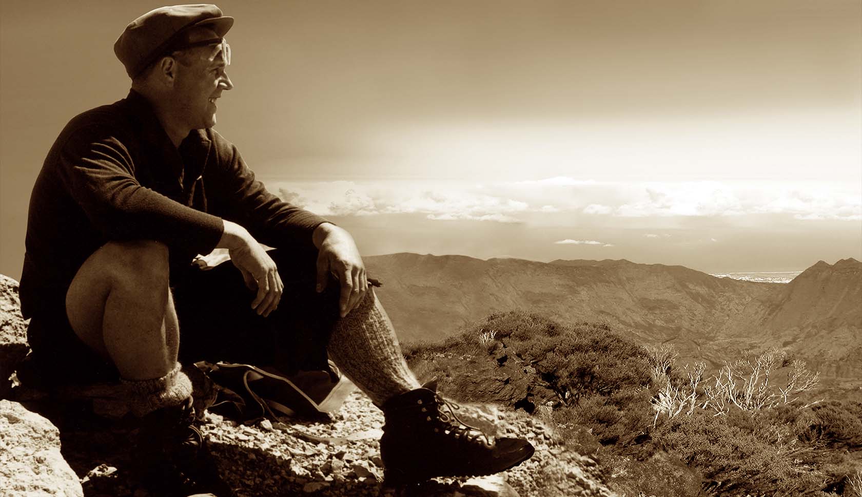 man zit met meindl op de berg hele lange tijd terug 