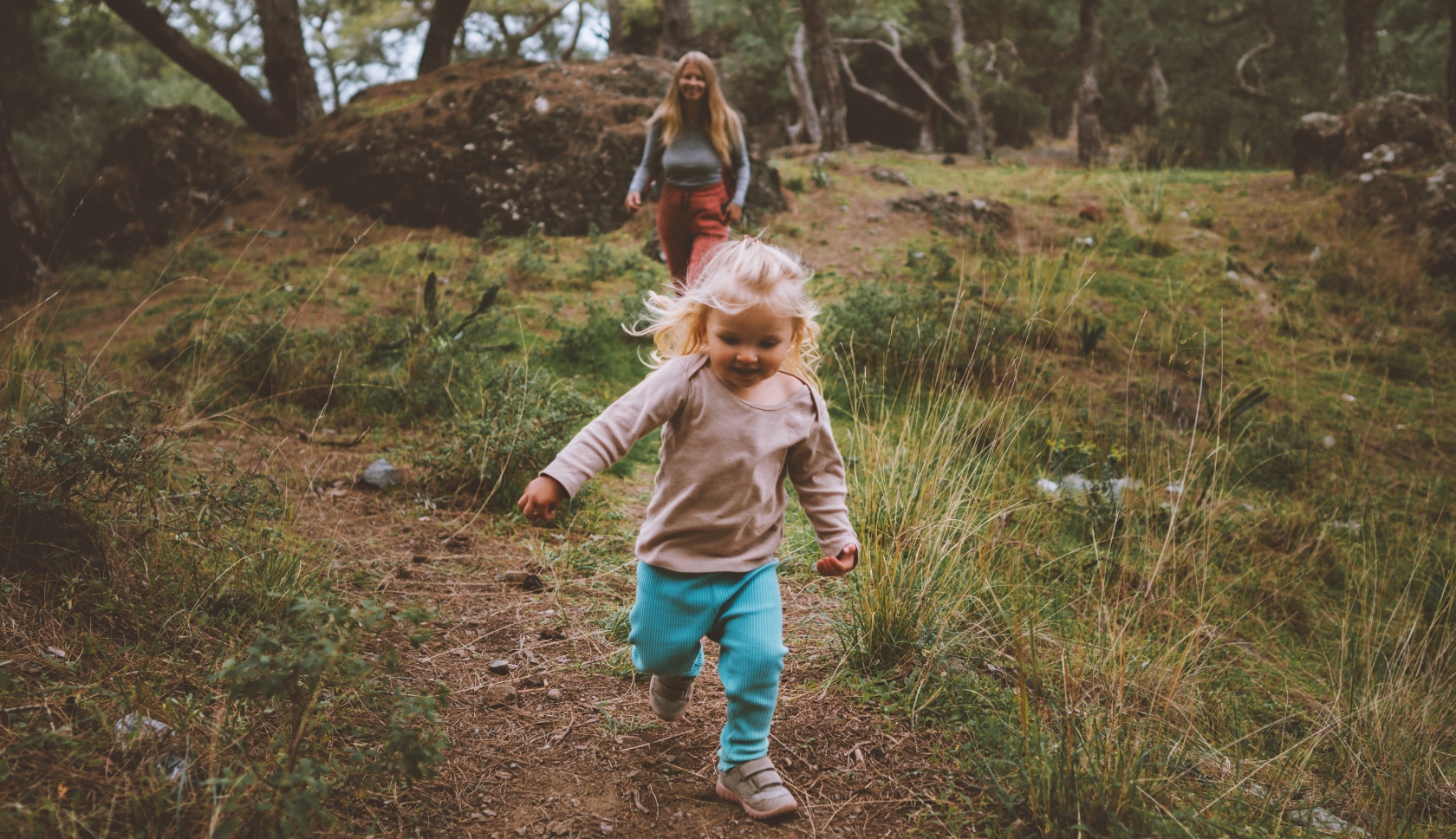 wandelen met kleine kinderen