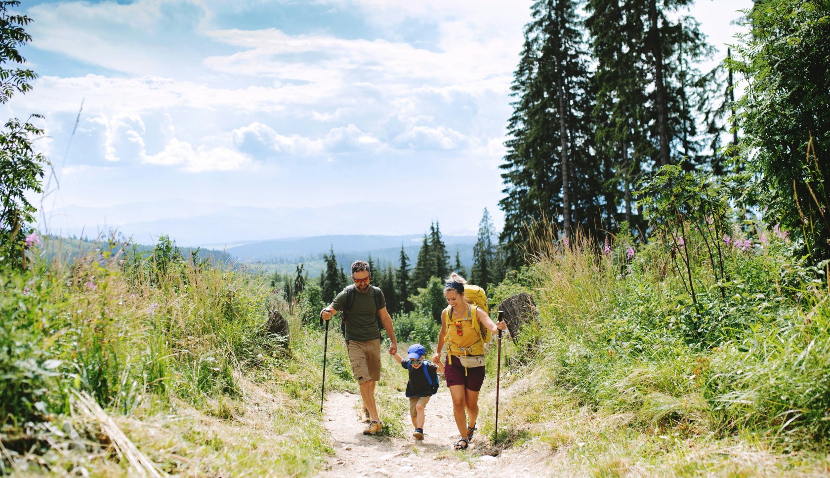 wandelen met kinderen in de bergen