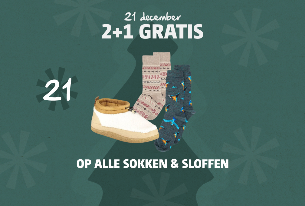 dagdeal sokken en sloffen