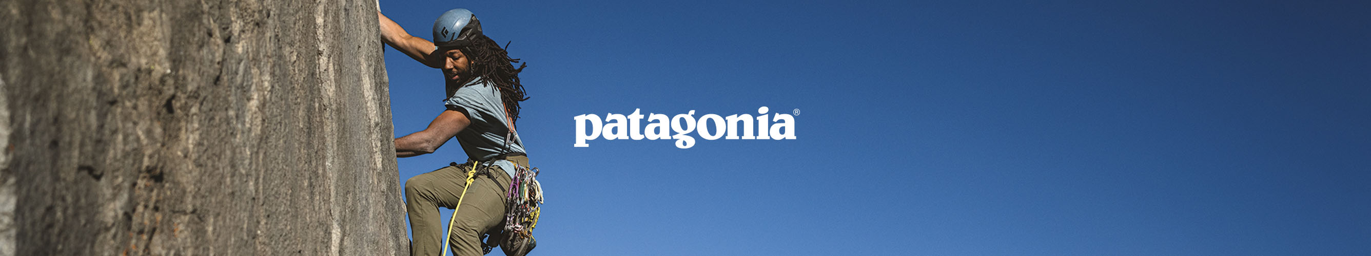 bergbeklimmer in Patagonia-uitrusting