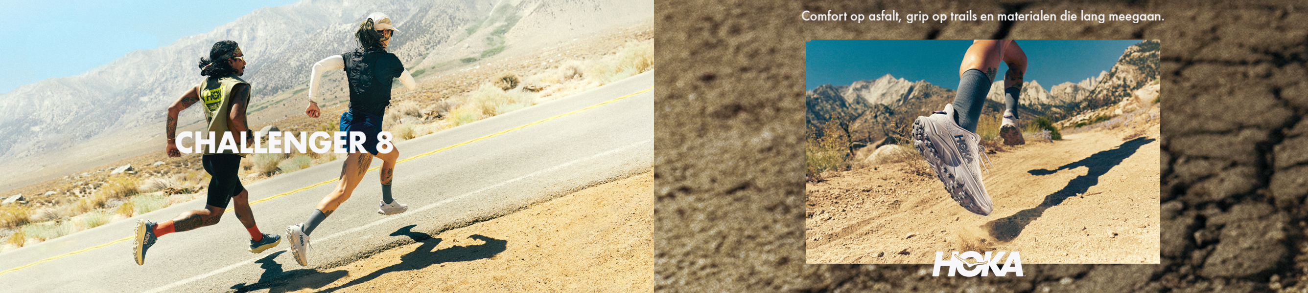 hardlopers in hoka challenger schoenen